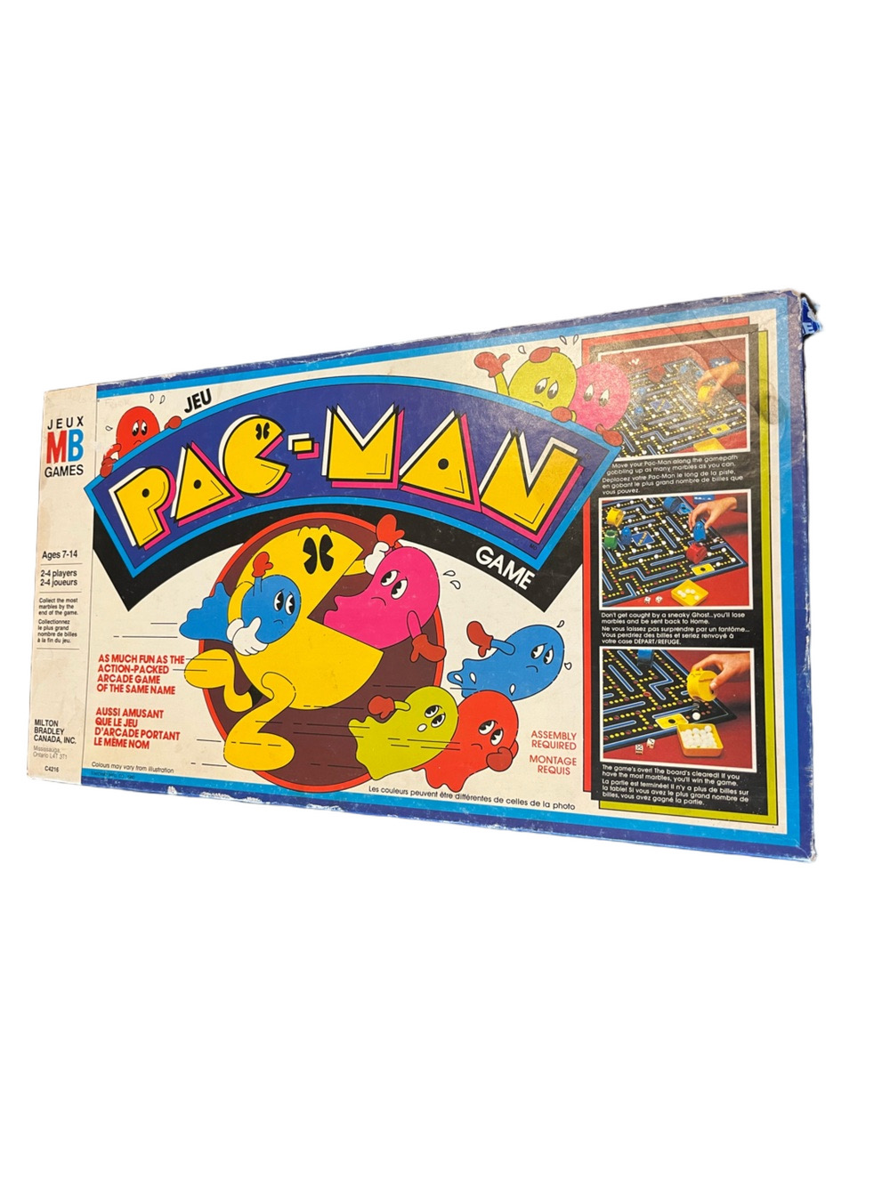 Vintage Retro 1982 Milton Bradley Pac-Man Board Game Canadian Bilingual Edition